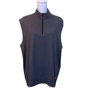 NWT Maide Bonobos gray quarter zip vest size large